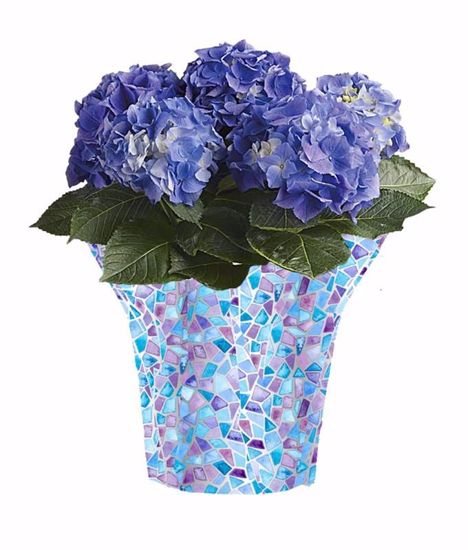 Picture of 6" Kwik-Cover® Blue Mosaic/Silver
