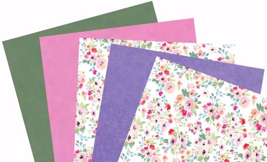 Picture of Floral Waxed Tissue 5 Assorted