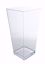 Picture of 9" Tapered Square Rose Vase - Clear