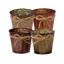 Picture of 4 Asst Rustic Pot Cover 4"