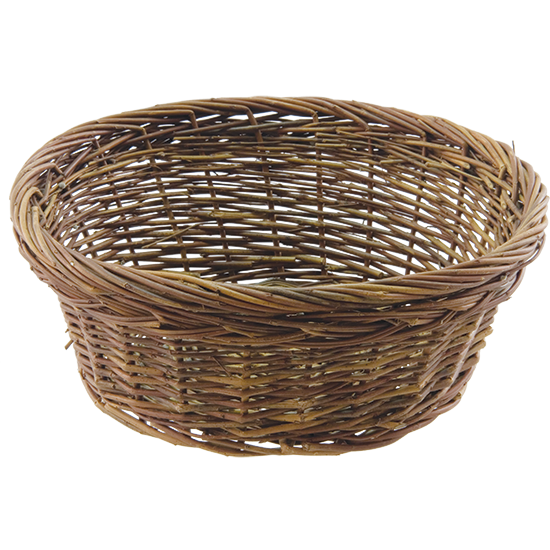 Picture of 10" Rustic Willow Bowl Basket with Double Rim (Hard Liner Incl.)