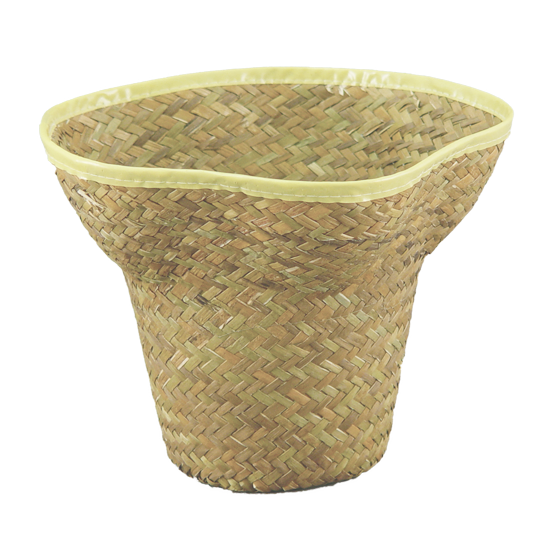 Picture of Palm Leaf Natural Hat Pot Cover 6"