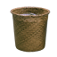 Picture of Palm Leaf Rolled Rim Pot Cover 12" Stained