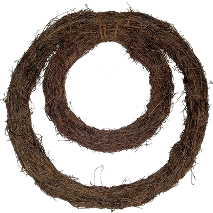 Picture of 20" Double Ring Twig Wreath
