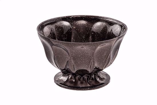 Picture of Diamond Line Candy Dish 6"-Black Glitz
