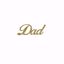 Picture of 1.5" Glitter Gold Script-Dad