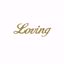 Picture of 1.5" Glitter Gold Script-Loving