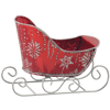 Picture of Sleigh W/Glittering Snowflakes Planter