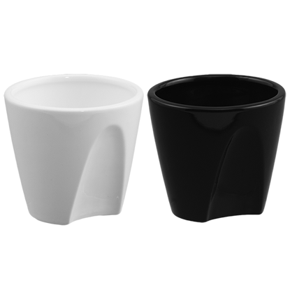 Picture of 2 Asst Black & White Planter 3.75"