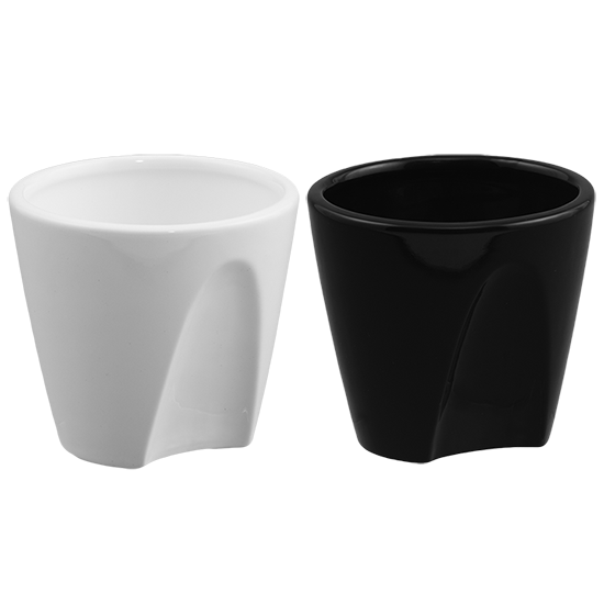 Picture of 2 Asst Black & White Planter 3.75"