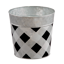 Picture of Black and White Gingham Pot Cover 6"