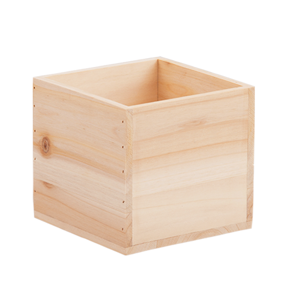 Picture of Natural Wooden Planter 6"