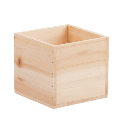 Picture of Natural Wooden Planter 6"