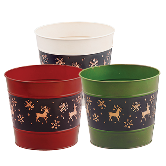 Picture of Holiday Theme Pot Cover Assortment 6.75"