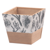 Picture of Evergreen Square Taper Wooden Planter 7"