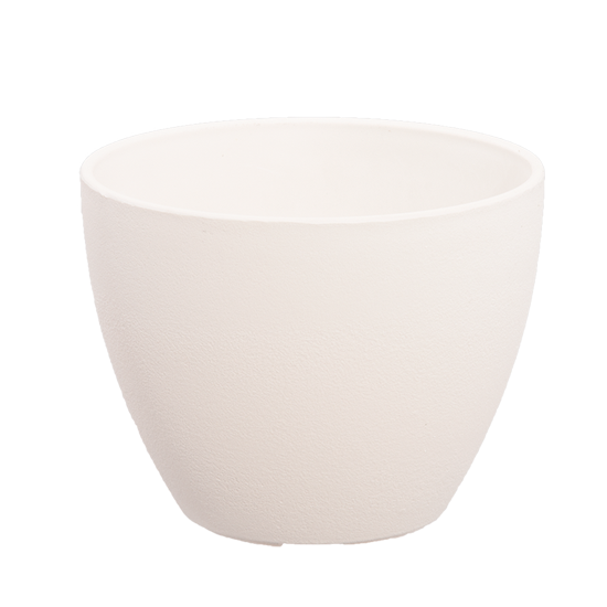 Picture of CeraMix 8" White Nova Planter  1 Gal.