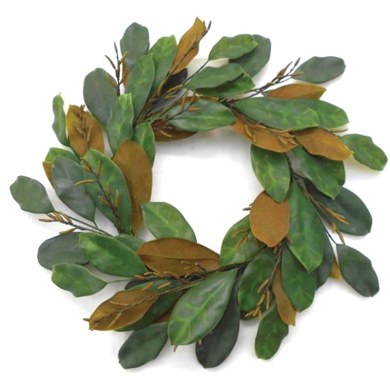 Picture of Deep Green Magnolia  Wreath (24 Stems, 24")