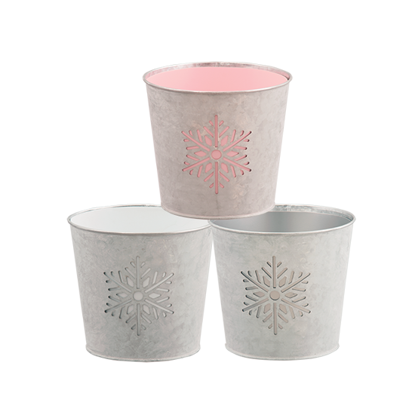 Picture of Snowflake Cutout Pot Cover Assortment 4"