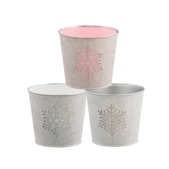 Picture of Snowflake Cutout Pot Cover Assortment 4"