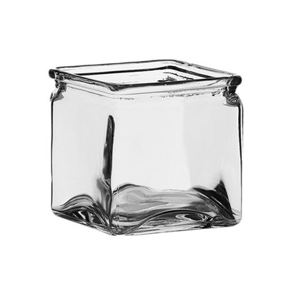 Picture of 4"  Glass Cube - Clear
