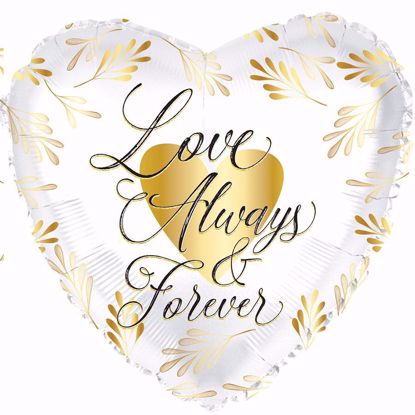 Picture of 17" 2-Sided Foil Balloon: Love Always and Forever