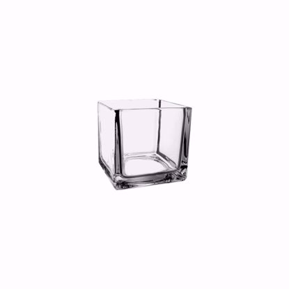 Picture of Syndicate Sales  4" Square Vase- Clear
