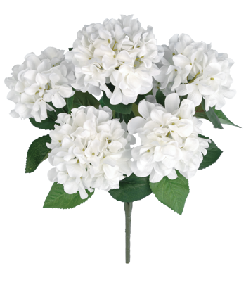 Picture of 21" White Hydrangea Bush x 7