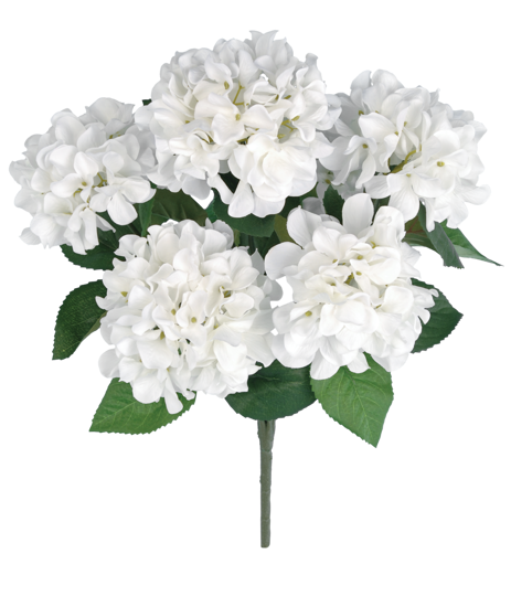 Picture of 21" White Hydrangea Bush x 7