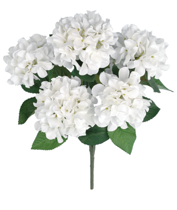 Picture of White Hydrangea Bush (21", 7 Stems)
