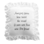 Picture of Amazing Grace White Satin Pillow W/Lace Ribbon And Inscription