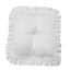 Picture of White Rectangle Ring Pillow W/Ribbon Ruffled Edge