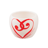Picture of White Heart Swirl Planter 5"