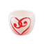 Picture of White Heart Swirl Planter 5"
