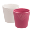 Picture of 2 Asst Pink & White Heart Filigree Planter  5"