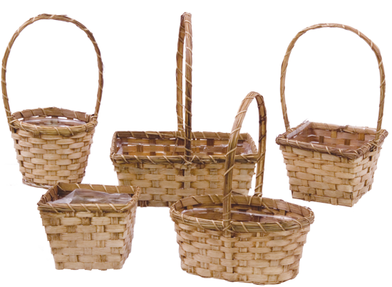 Picture of 20 Piece Bamboo Assortment-Brown/Whitewashed with Handle (5 Styles, Hard Liner Incl.)