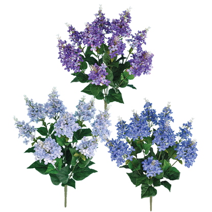 Picture of Lilac Bush Assortment (3 Colors, 9 Blooms)