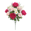 Picture of 22.75" Pink, Soft Pink & White Rose Peony Daisy Bush