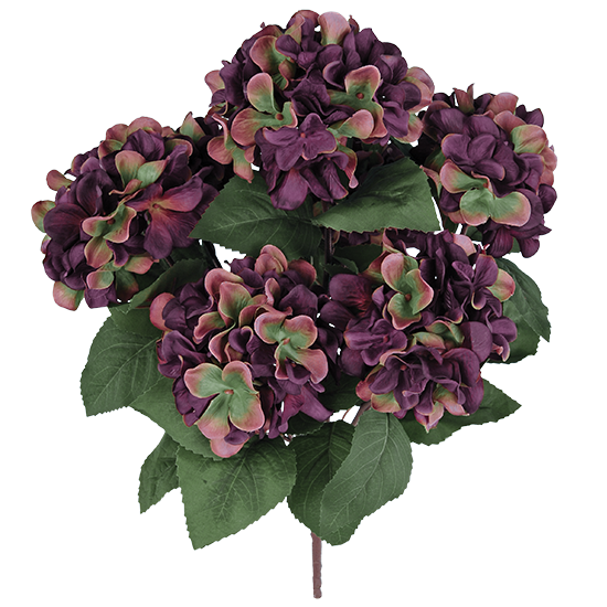 Picture of Purple/Mauve Hydrangea Bush (7 Stems, 21")