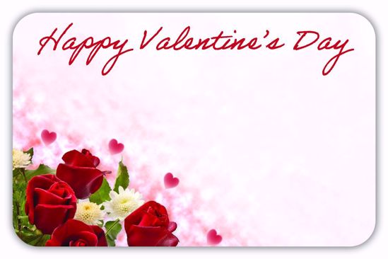 Picture of Happy Valentine's Day Enclosure Card (PACK 50)