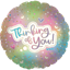 Picture of 17" 2-Sided Foil Balloon: Thinking of You Iridescent