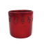Picture of Red Metallic Christmas Tree Pot 4.25"