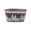 Picture of Snowy Pine Oval  Planter 8"