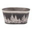 Picture of Snowy Pine Oval  Planter 12"