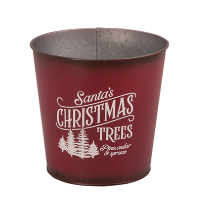 Picture of Santa Christmas Trees Pot Cover 5"