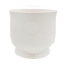 Picture of White Round Pedestal Planter 7.25"