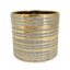 Picture of Gold Striped Metallic Planter 6.5"