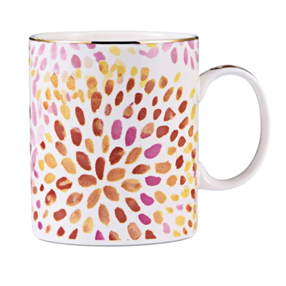 Picture of Watercolor Dahlia Mug 12Oz 4"