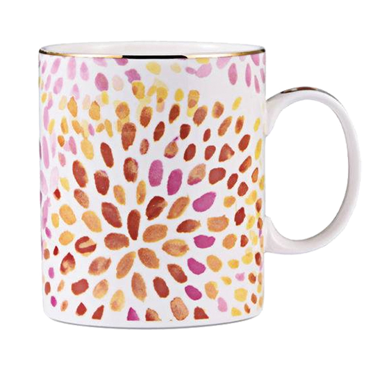 Picture of Watercolor Dahlia Mug 12Oz 4"