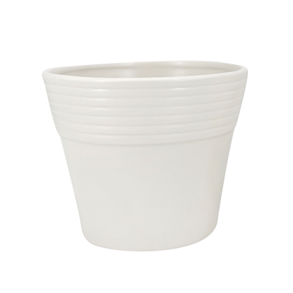 Picture of White Ribbed Edge Planter 6.5"