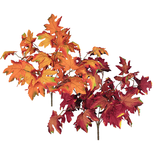 Picture of Maple Leaf Bush (2 colors, 7 Stems, 20")